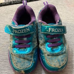 Frozen running shoes